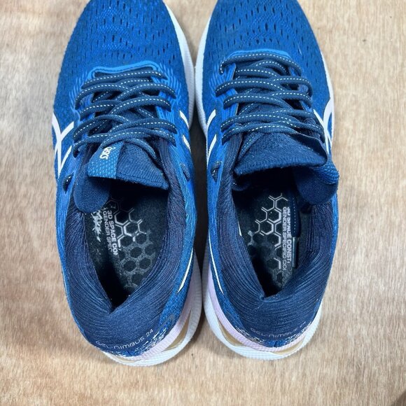 ASICS Gel-Nimbus 24 Women’s 8 Blue Pink Running Shoes Athletic Sneakers Casual - Picture 8 of 9
